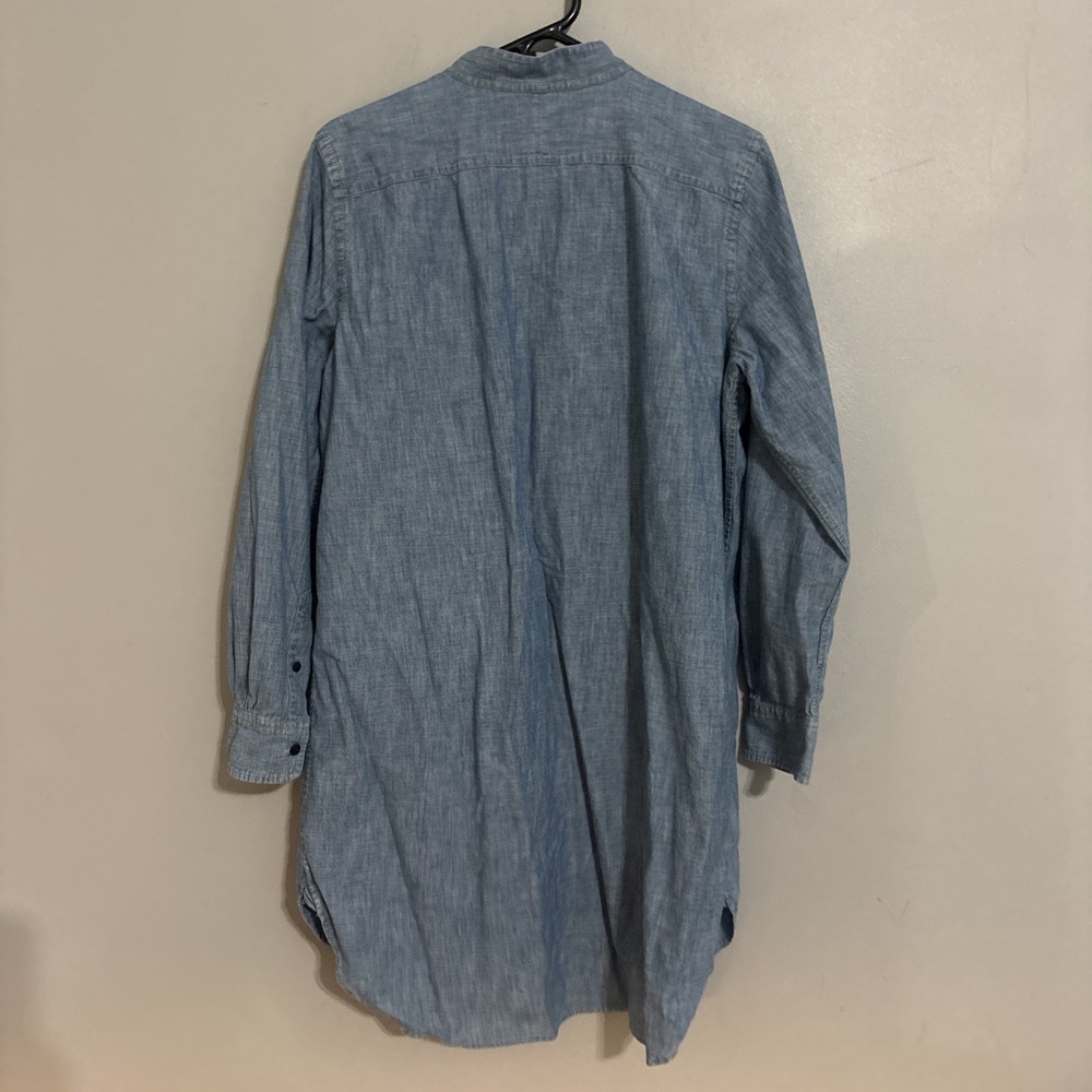 Lauren by Ralph Lauren Womens Chambray Blouse Dress‎ Blue Sz Large Button Down - Picture 6 of 10